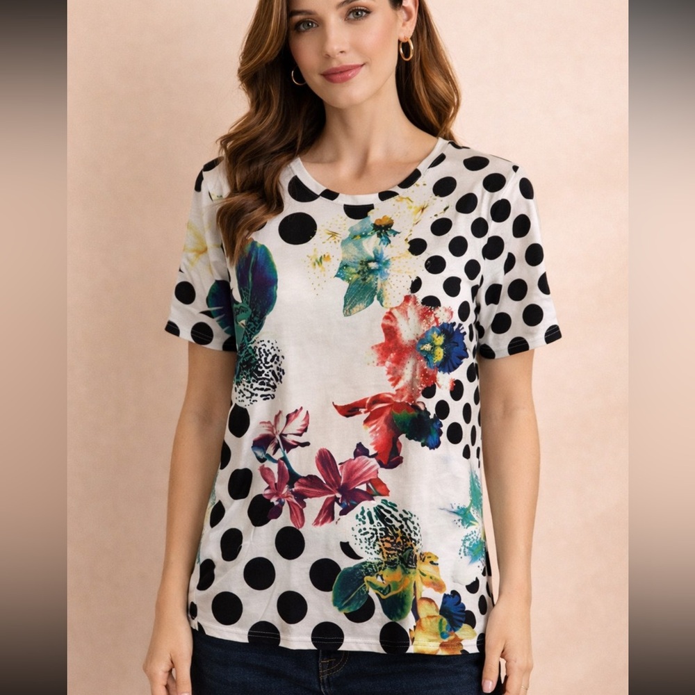 Creation Black and White Graphic Tee